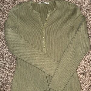 Abercrombie & Fitch Sage Green Top
